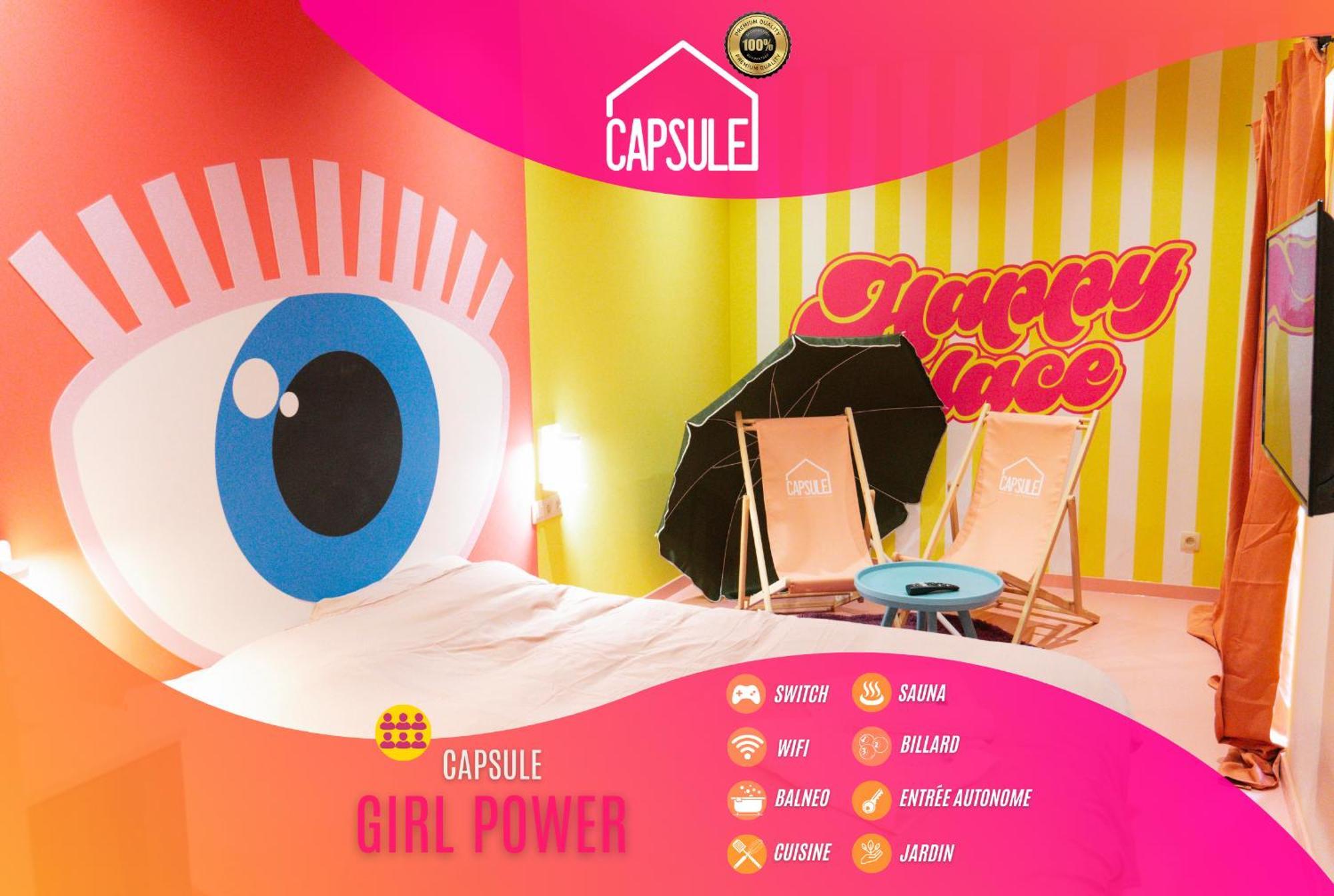 שרלרואה Capsule Girl Power Spa - Balneo - Sauna - Karaoke - Billard - 2 Chambres מראה חיצוני תמונה